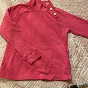 Pink Long Sleeve Top with Button Accents (00025)
